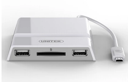 Новый горячая распродажа UNITEK Y-2165B OTG док + SD кард-ридер для смартфонов планшет с 3