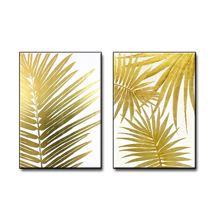 

Decor Art Modern Newest Gold Leaf Oil Painting Designs Hand Painted Free Shipping Canvas Wall Art Home Decoration Painting