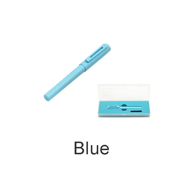 Blue Оригинальная ручка Xiao mi KACO SKY, перьевая ручка, 0,3 мм-0,4 мм, стандарт ЕС, Сумка с чернилами, 4 цвета, с коробкой, Xiaomi mi дома - Цвет: Blue