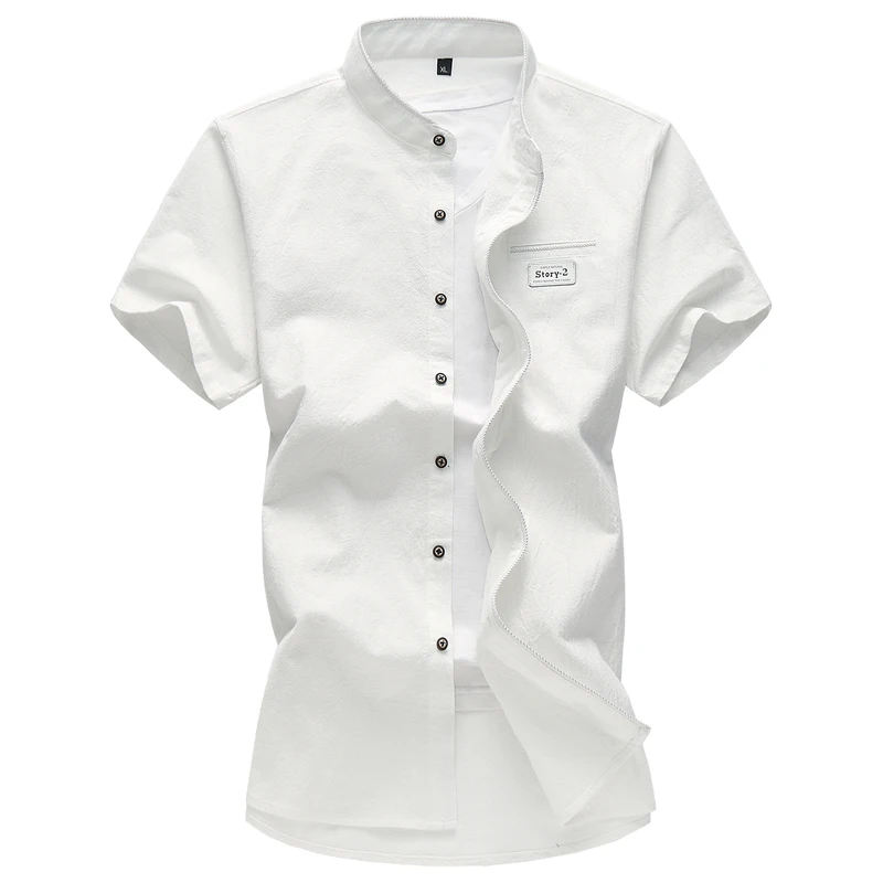 Модные рубашки для мужчин отдыха большие размеры летние с коротким рукавом