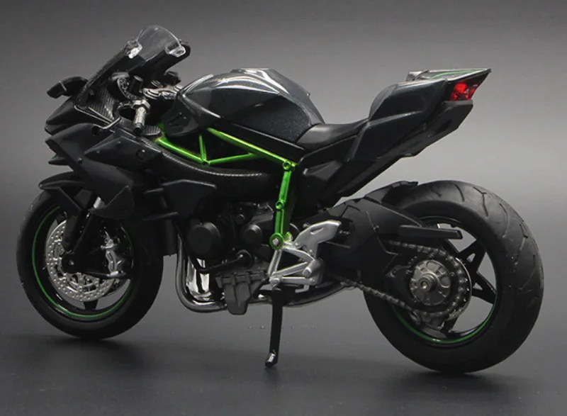 1:12 Ninja H2 H2R литье под давлением гоночный мотоцикл модель игрушки миниатюры спортивный велосипед игрушки для детей