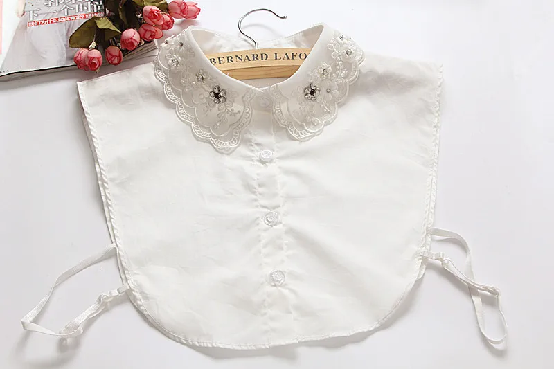 Поддельный Воротник 2017 белый и черный галстук украшение для костюма вытяжки