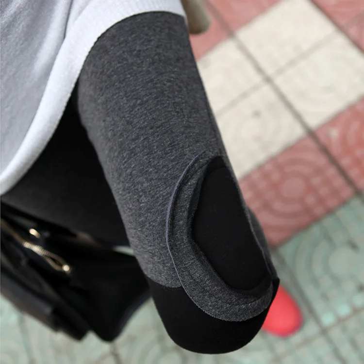 Женские леггинсы в стиле пэчворк зимние плотные бархатные облегающие брюки с