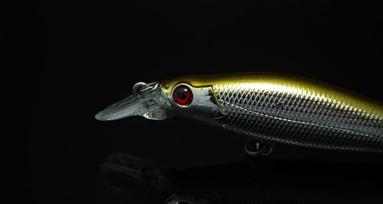 Рыбалка Свечение нить Приманка Minnow плавающий медленно Тонущая приманка крючки