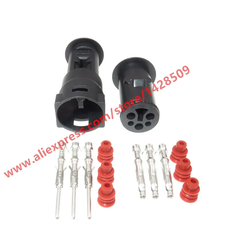

20 Sets 3 Pin Female And Male Waterproof Plug 1.5mm Automotive Sealed Connector For Cars