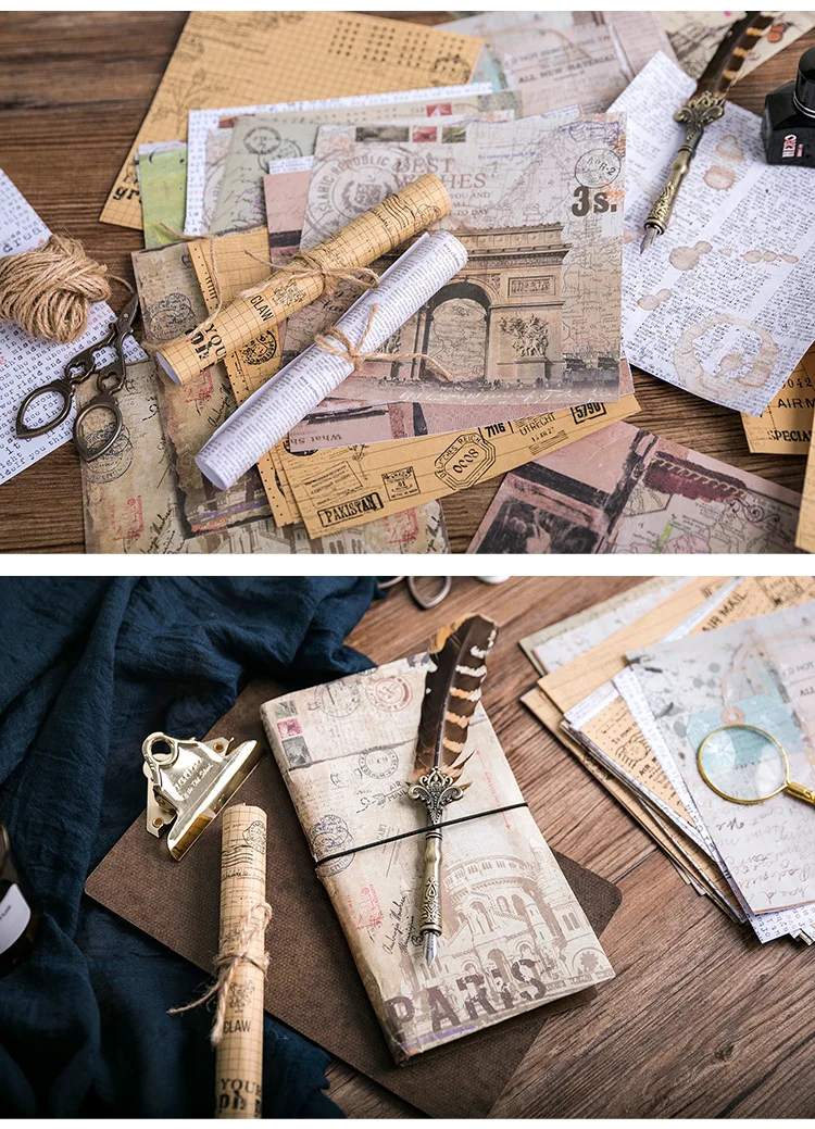 8 шт./упак. Винтаж клей Дневник стикеры для альбомов украшения DIY ретро английском примечаний фото Стикеры Скрапбукинг Стикеры s