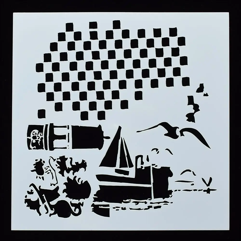 1 шт. трафарет в форме пиратов многоразовый Аэрограф рисование искусство сделай