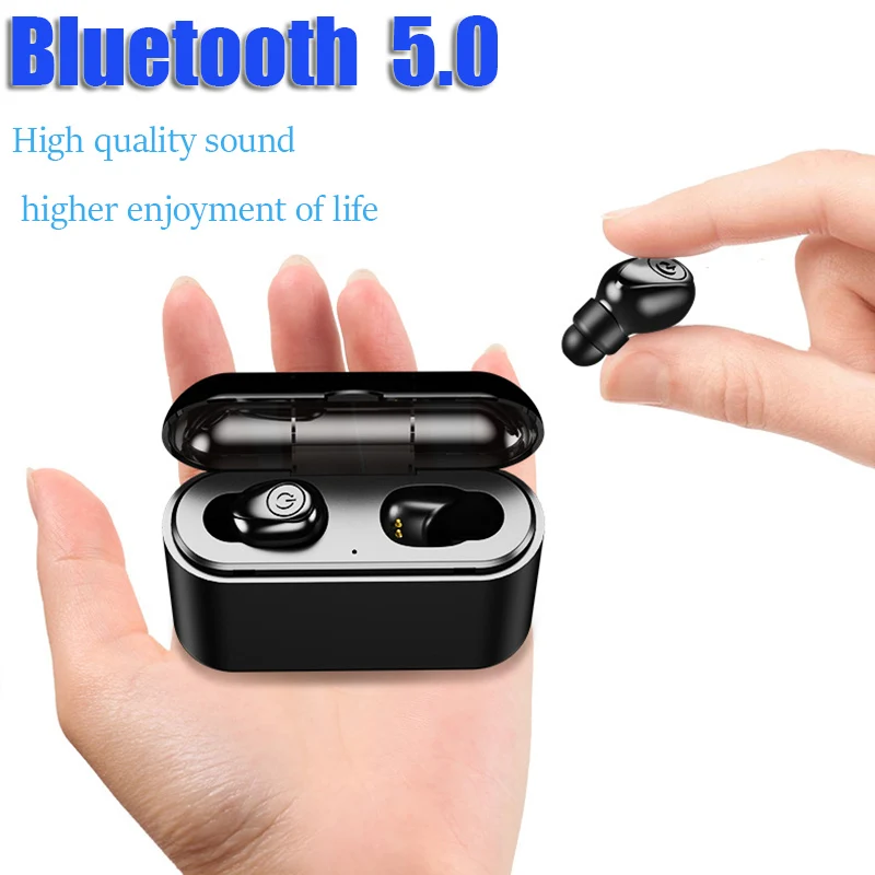 Bluetooth 5,0 Наушники Mini X8S наушники стерео наушники капельки портативные беспроводные водонепроницаемые наушники с 2200 мАч зарядным устройством Mic