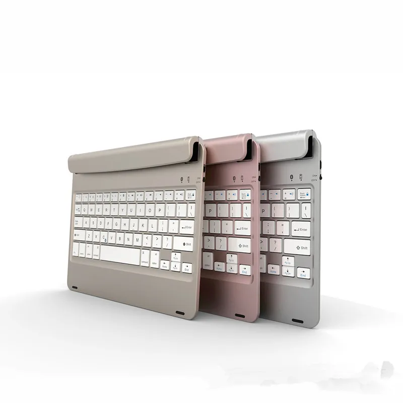 Горячая Распродажа магнитная металлическая Bluetooth клавиатура со шлицевыми