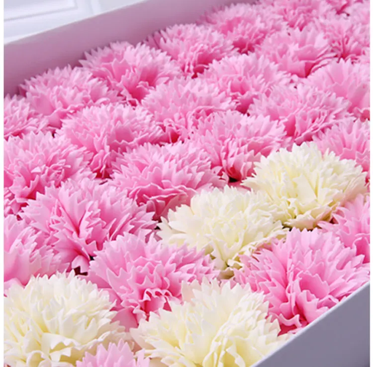 Мыло в форме гвоздики с имитацией розы на день матери подарок Святого Валентина 50