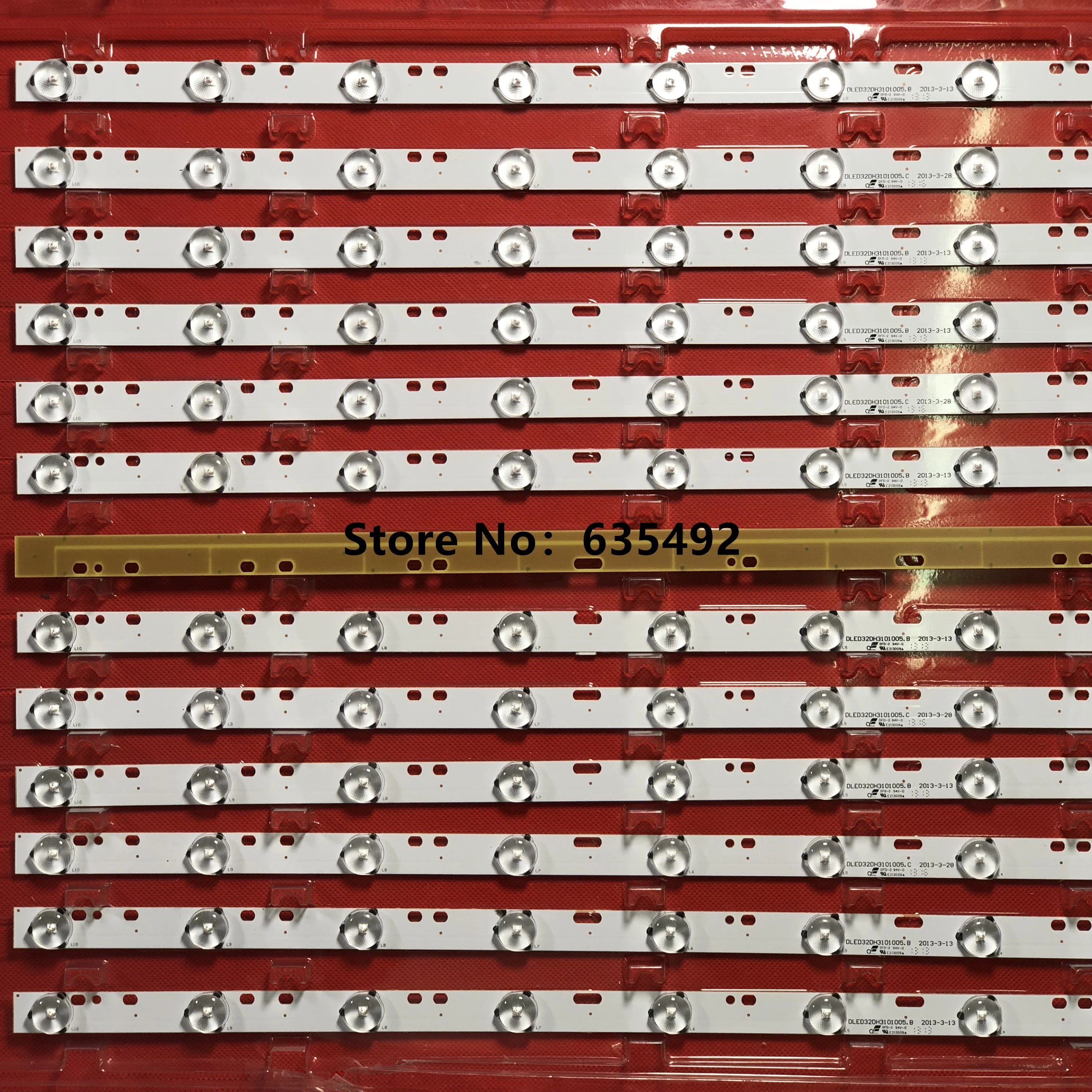 LED Backlight strip 10led 570mm for V315K2-PE1 32&quotTV LCD EM320D0 IC-A-CNA032D127 LXC031 PLDED3273A-D | Электроника