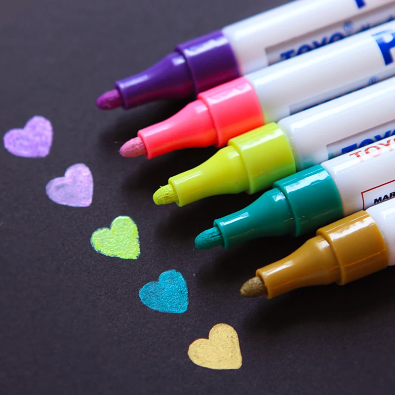 1 шт. офисный подарок прямая белая ручка для ремонта царапин в шинах|white paint pen|pen