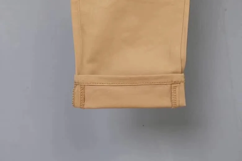 Evisu New Casual Men's Breathable High Quality Khaki Casual Pants Warm Men's Tide Brand Cotton Straight Print Men's Trousers