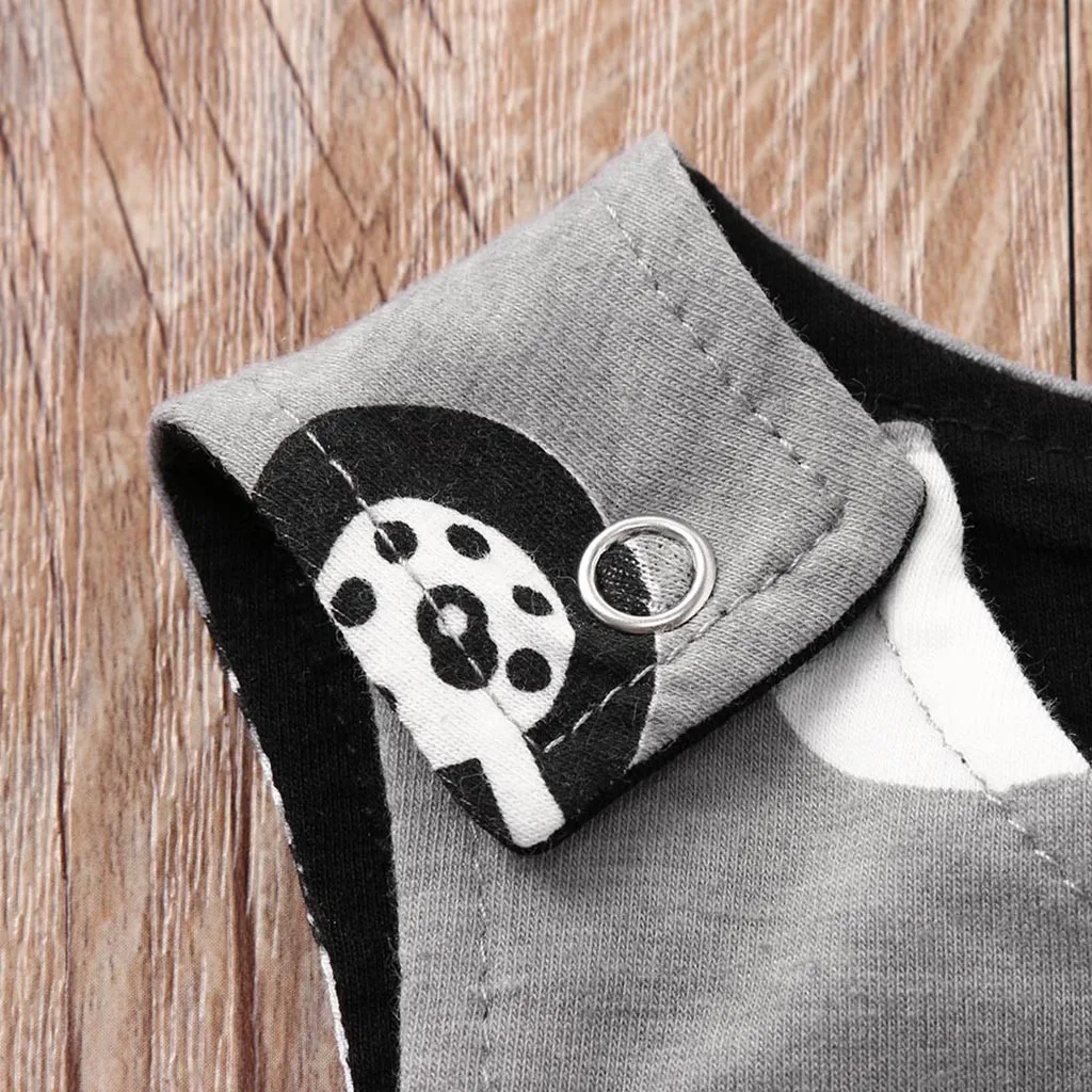 Летний комбинезон для маленьких мальчиков и девочек с милым принтом в виде