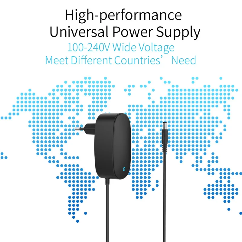 ORICO PA30W ABS огнестойкий 12V2500mA преобразователь на стену зарядное устройство адаптер питания DC 5,5 мм Шнур питания 100 см EU US UK AU вилка черный