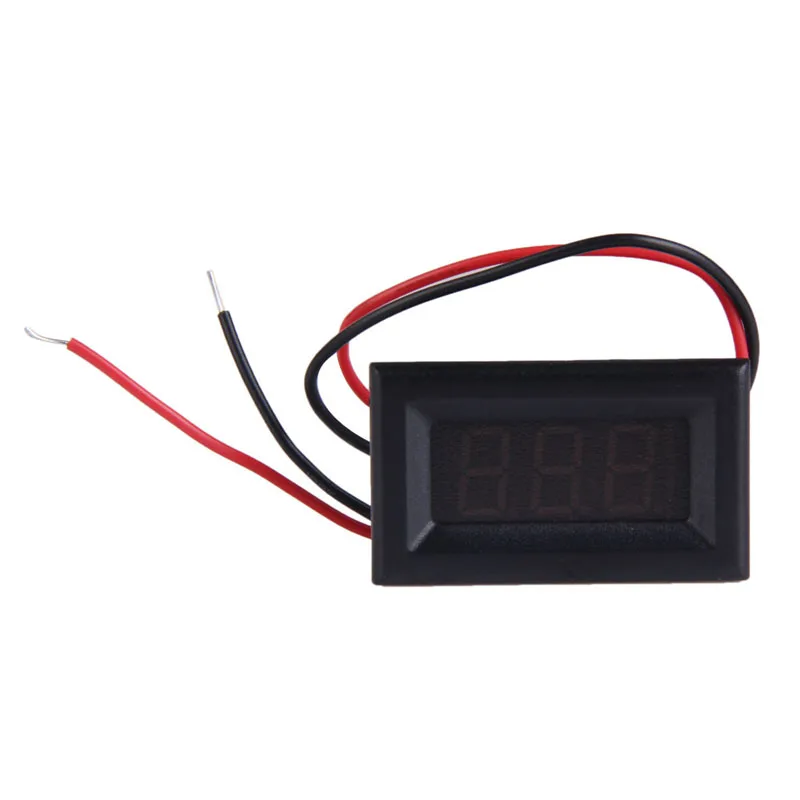 Мини два провода DC2.5-30V Цифровой вольтметр Красный Синий Зеленый светодиодный дисплей измеритель напряжения с защитой от разворота