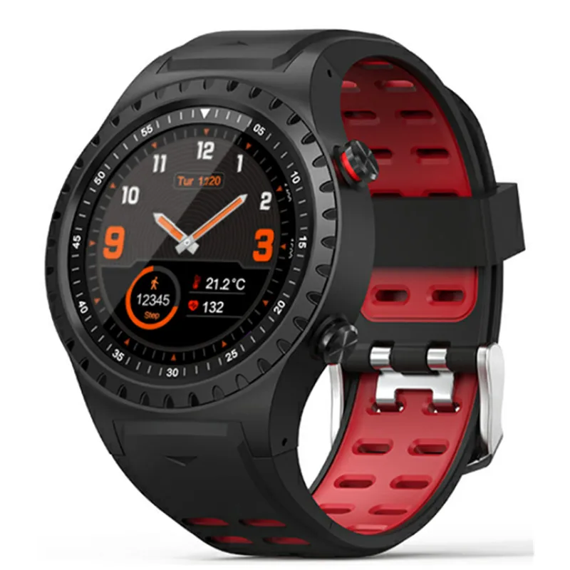 Умные часы для мужчин M1S, умные часы с поддержкой SIM и Bluetooth телефона, gps, мужские уличные спортивные часы с монитором сердечного ритма, умные часы - Цвет: red