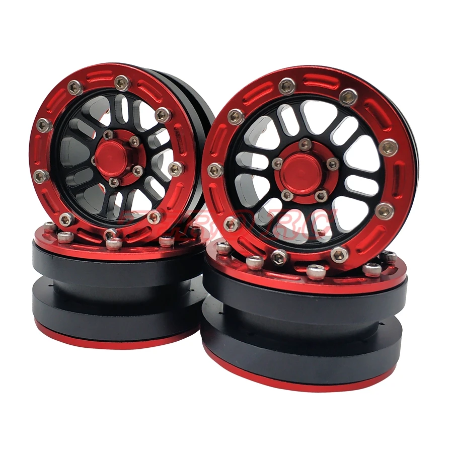 Металлическое колесо для ROCK CRAWLER 1 9 дюйма Beadlock AXIAL SCX10 TRX 4 9SCX10 II JEEP RC CAR шт.|Детали и
