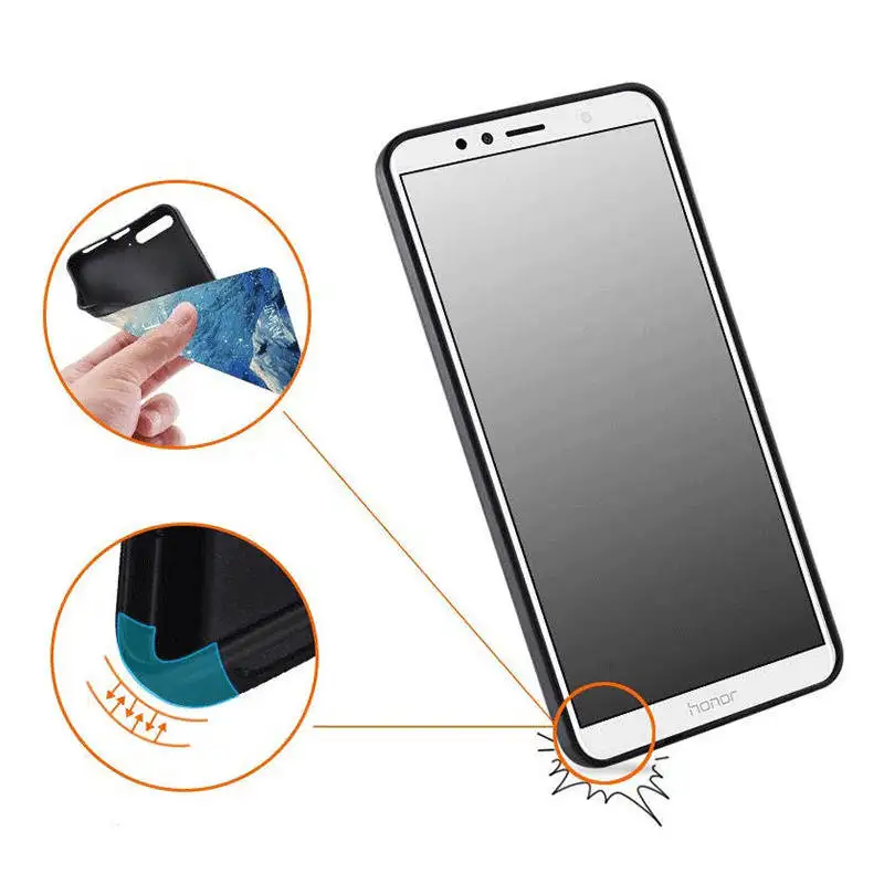 Honor Play Case Cover 6.3 inch Soft Cartoon Tpu Silicone Back Phone Huawei 2018 COR-L29 |