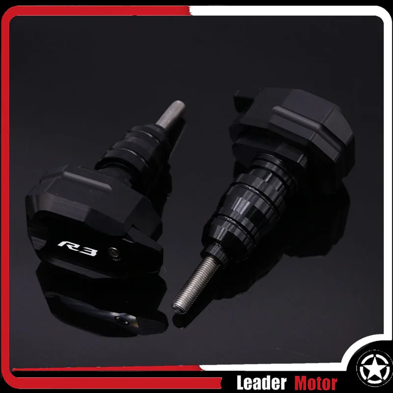 Black logo (R3) Подходит для YAMAHA MT-03 MT-25 YZF-R3 YZF-R25 YZF R3 YZF R25 защита от падения рамки слайдер обтекателя гвардии Анти ночлега протектор - Цвет: Black logo (R3)