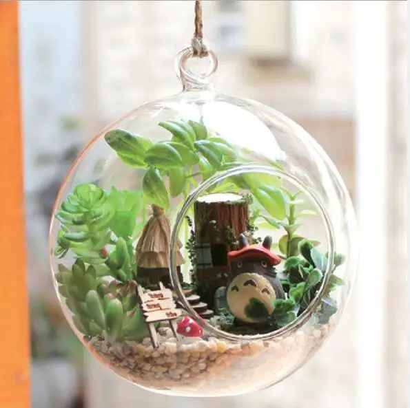 Продвижение diy стеклянный шар деревянные кукольные домики Миниатюрный Кукольный домик с Funitures мини Каса Модель Строительный набор подарочные игрушки - Цвет: B010