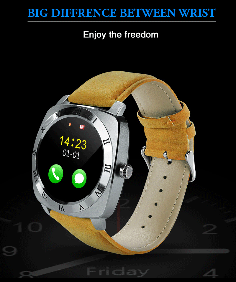 X3 Смарт часы Шагомер фитнес часы камера SIM карты Smartwatch телефон Mp3 плеер человек для IOS Android Watchphone PK U8 DZ09