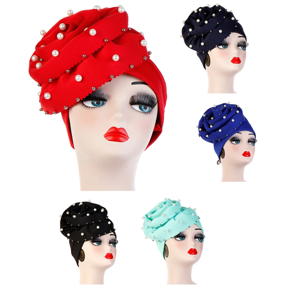 Однотонная хлопковая кепка с большим цветком и мусульманской головой куполом в