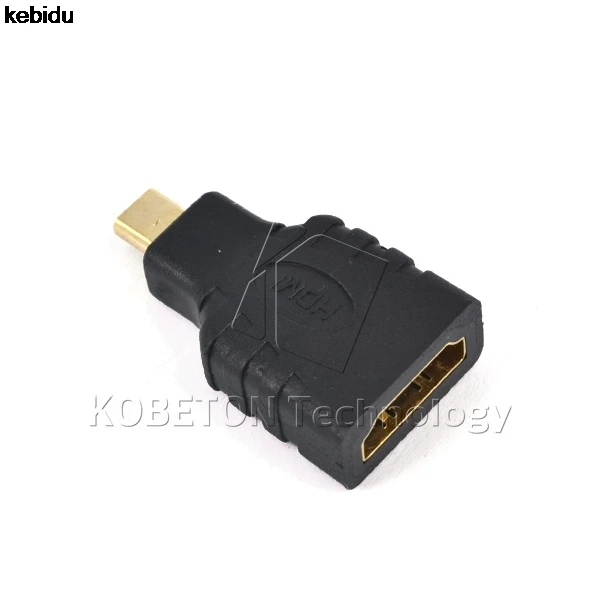 2017 микро HDMI совместимый штекер Женский адаптер HD позолоченный конвертер F M Тип D