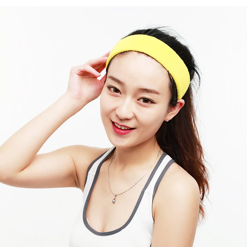 Дышащая повязка на голову поглощающая пот эластичная унисекс для йоги бега