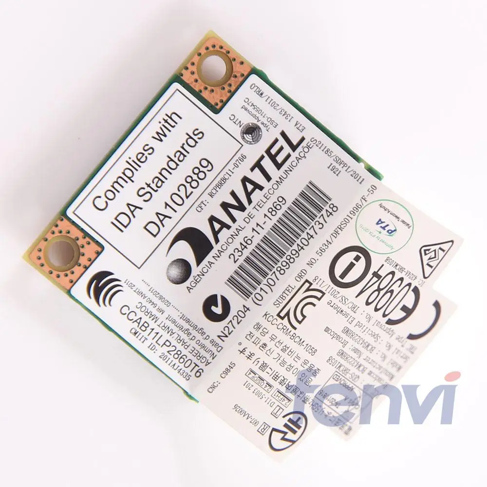 Broadcom BCM943228HMB 802.11a/b/g/n 300Mbps Dual Band 2.4/5G Wireless Wifi+BT Bluetooth 4.0 Half MINI pci-e Card+Screwdriver | Компьютеры