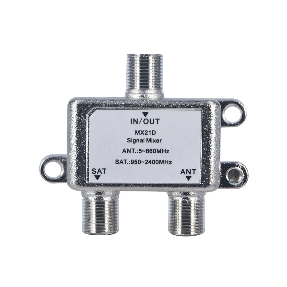 TV Signal Satellite Splitter 2 In 1 Dual-use Way Port Sat Coaxial Diplexer Combiner Combiners Cable Switcher | Электроника