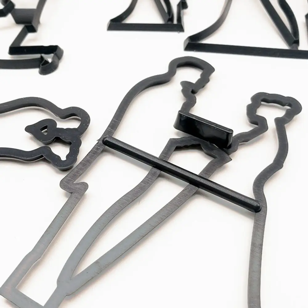 9 шт./компл. формочка для печенья невесты жениха пар силуэт Свадебный Торт помадка