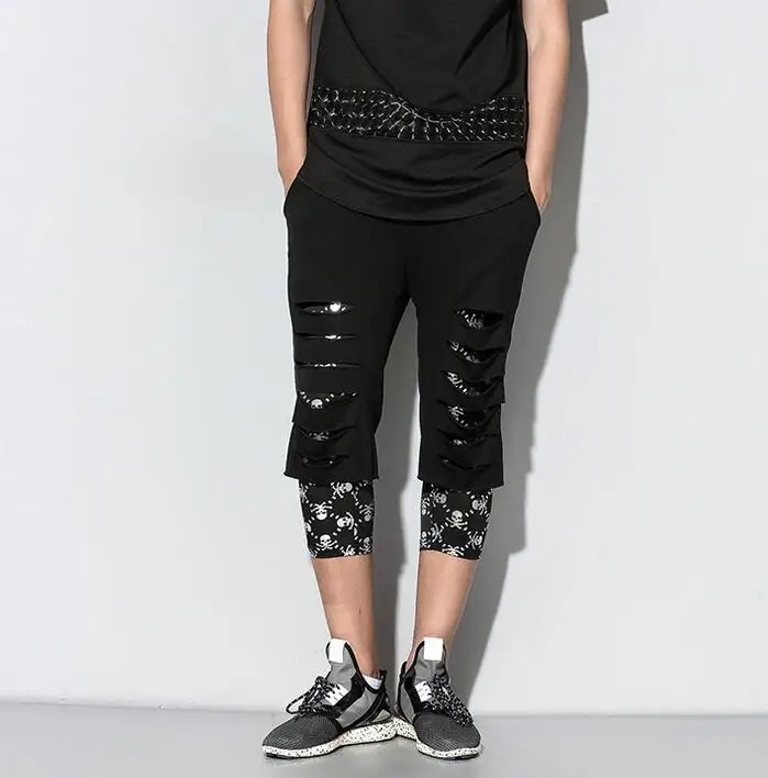 

M-XL HOT / Spring New Men's 7 minutes of pants Joker loose small straight leg