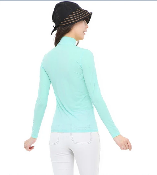 Высококачественная тонкая Удобная Солнцезащитная Женская футболка для гольфа