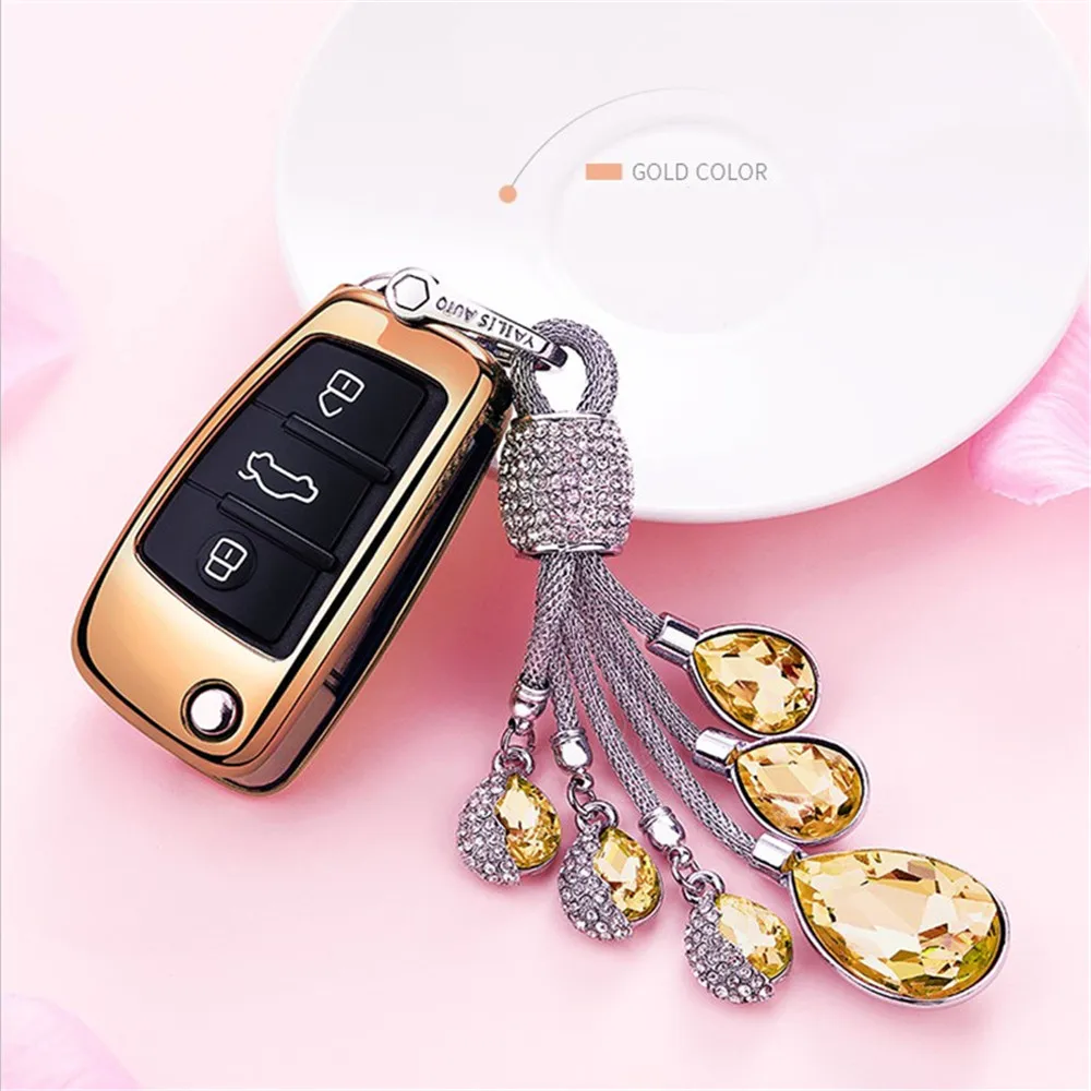 Chsky ТПУ для Audi ключ крышка корпуса для Audi A3 8 P A4 A5 A6 A7 A8 Q7 Автомобильный ключ чехол для ключей Чехлы для автомобиля аксессуары