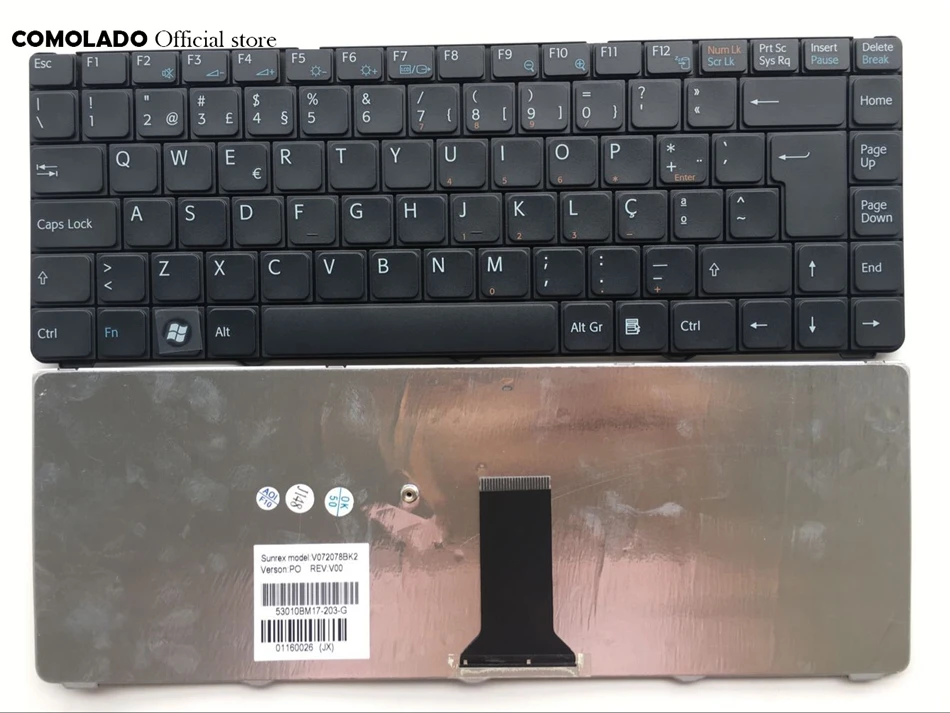PO Portugal клавиатура для Sony Vaio VGN-NR VGN-NS NR NS PCG-7151M PCG-7153M PCG-7154M черная Layout | Компьютеры и