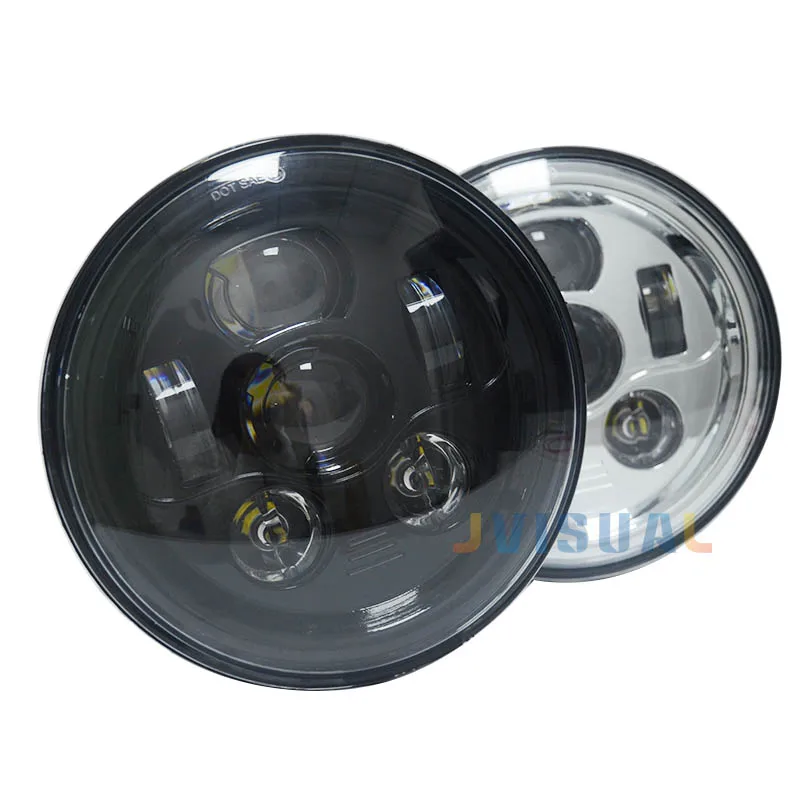 7-дюймовый мотоцикл фары DRL 7 &quotКруглый LED 883 проектор для Jeep Wrangler Road King Honda BREAKOUT |