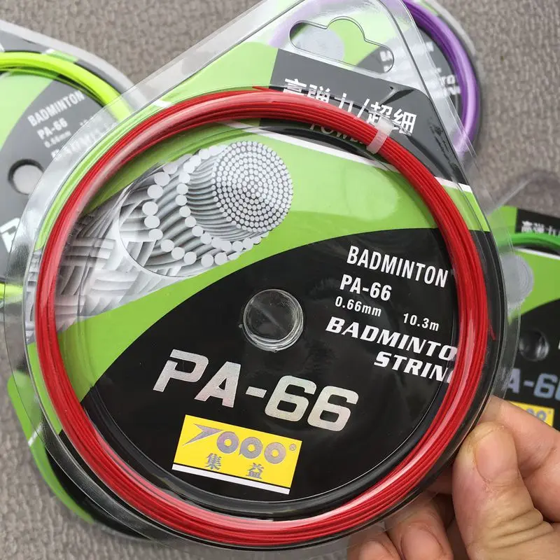 10 шт. тонкие ракетки для бадминтона 0 66 мм 6 цветов м