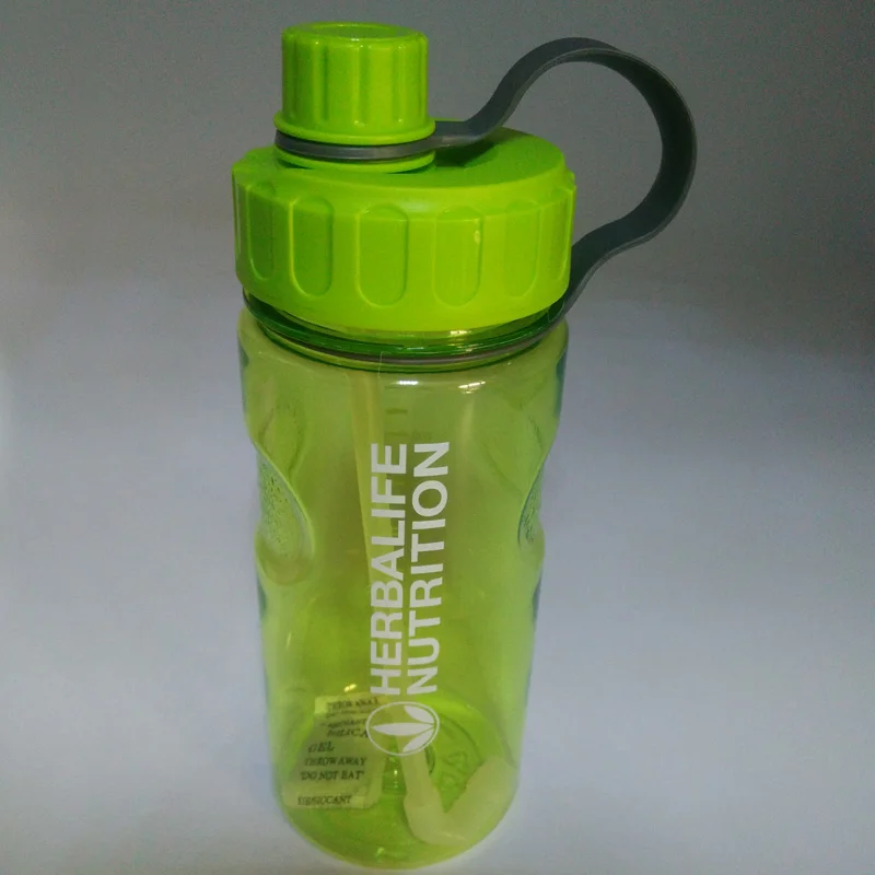 930ml green 1000 мл Herbalife питательная Спортивная походная бутылка для воды фитнес соломенная пищевая пластиковая бутылка для воды - Цвет: 930ml green