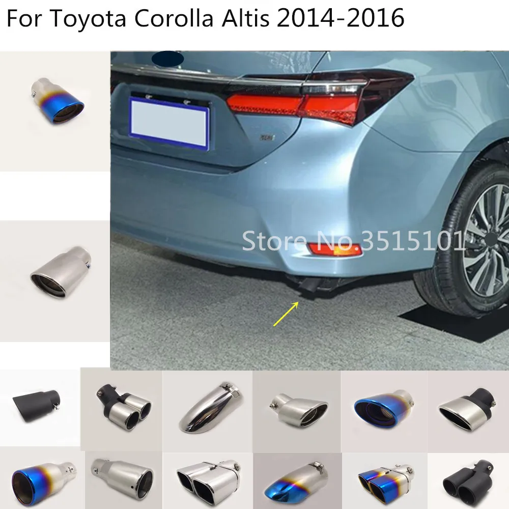1 шт. насадка на глушитель для Toyota Corolla Altis 2014 2015 2016|Выхлопной коллектор| |