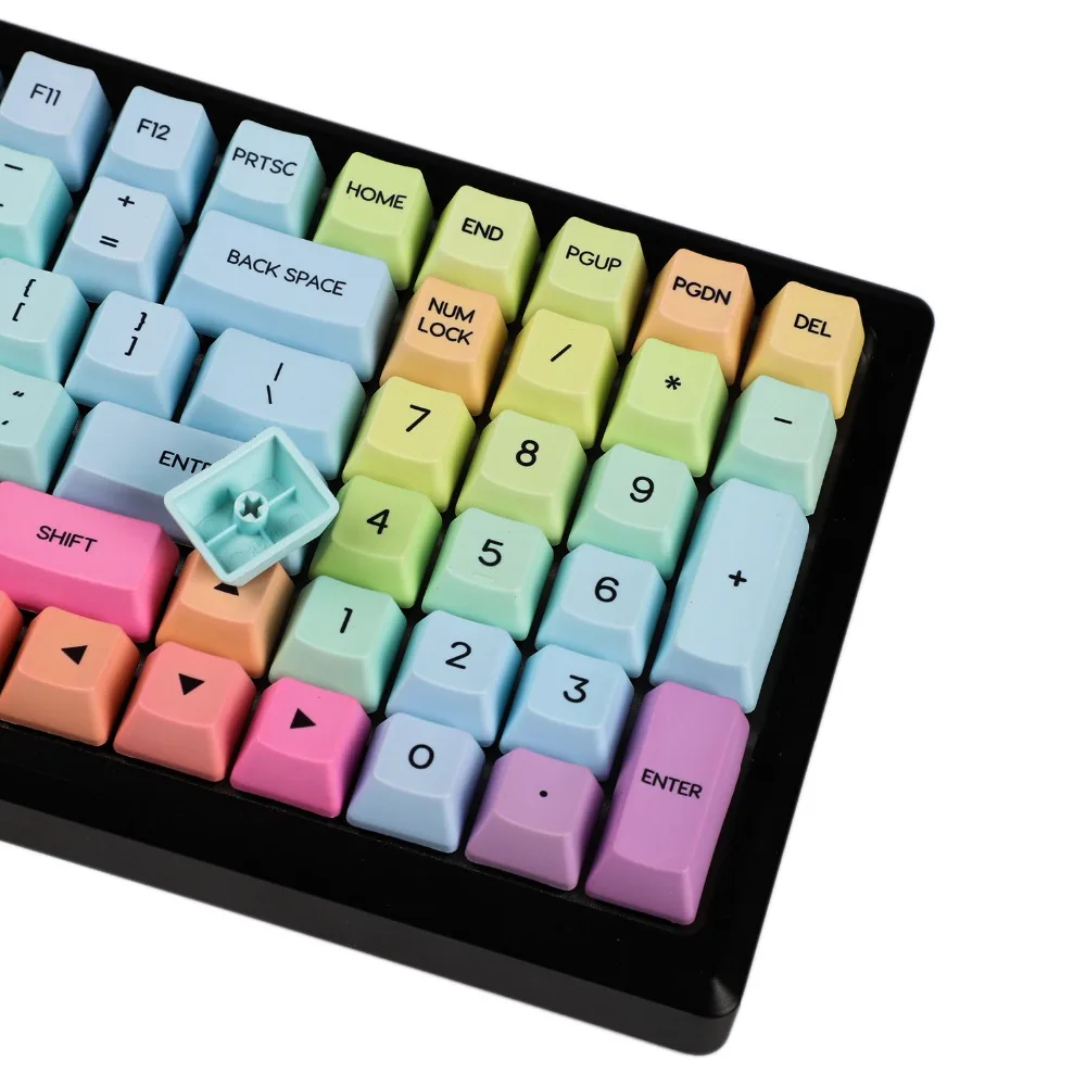 Радуга закат толстый PBT OEM профиль краситель Sub Keycap для стандартных ANSI ISO MX переключатели механическая клавиатура filco YMD96 kara96