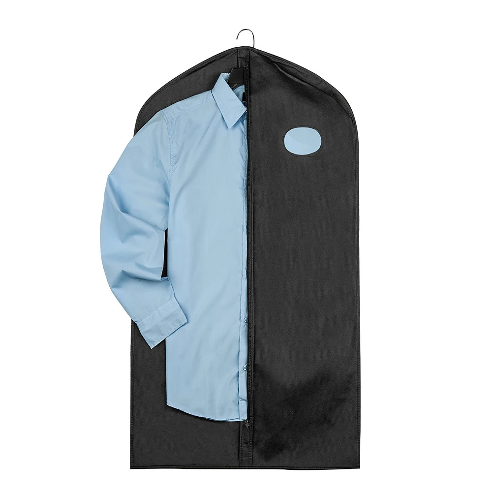 4 пачки мешок для одежды нетканый материал складной черный пылезащитные чехлы