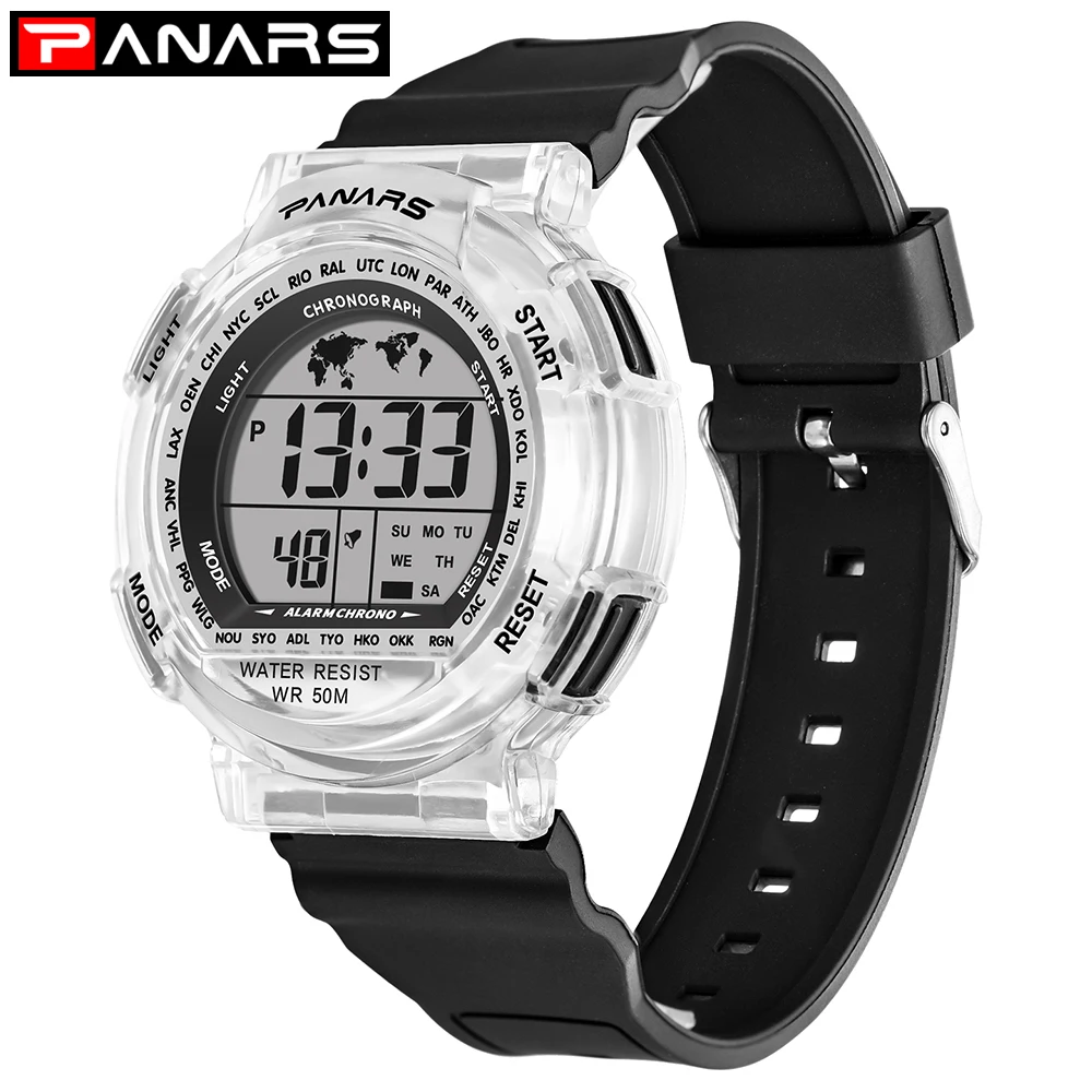 Детские спортивные часы светодиодные цифровые наручные для мальчиков и девочек