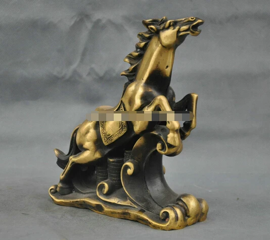 SUIRONG---412 + 8 &quotКоллекционная Древняя китайская Золотая слитка и лошадь старая