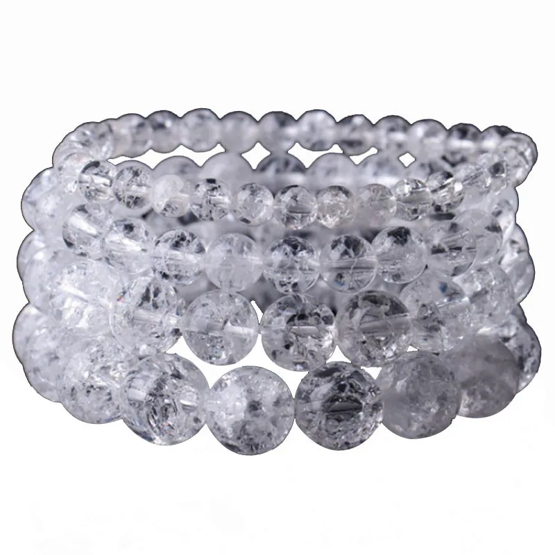 Взрывные хрустальные браслеты из кварца бисера эластичная веревка цепочка