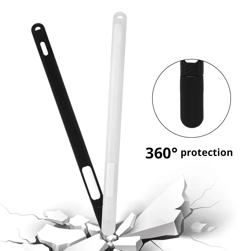 1 шт. силиконовый чехол для Apple Pencil 2-го поколения с защитным колпачком держатель