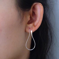 925 sterling silver circle earrings handmade jewelry gold wrap oorbellen brinco vintage jewelry earrings for women pendientes
