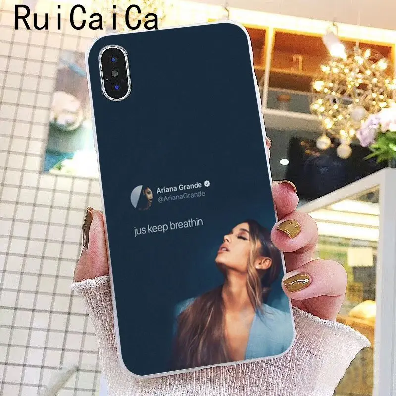 Ruicaica Ariana Grande God is a woman DIY печать рисунок чехол для телефона для iPhone 8 7 6 6S Plus X XS MAX 5 5S SE XR 10 Чехол