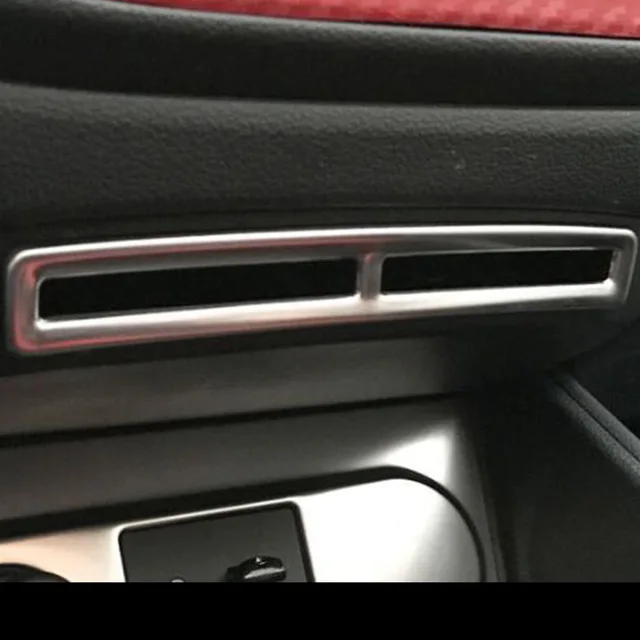 Для Hynudai Solaris 2 2017 автомобильные аксессуары из нержавеющей стали центральный слот