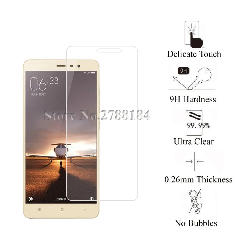 2 шт. Премиум Закаленное стекло для Xiaomi Redmi Note 3/Redmi Note 3 Pro Защитная пленка для экрана стекло для Xiaomi Redmi Note 3 стекло